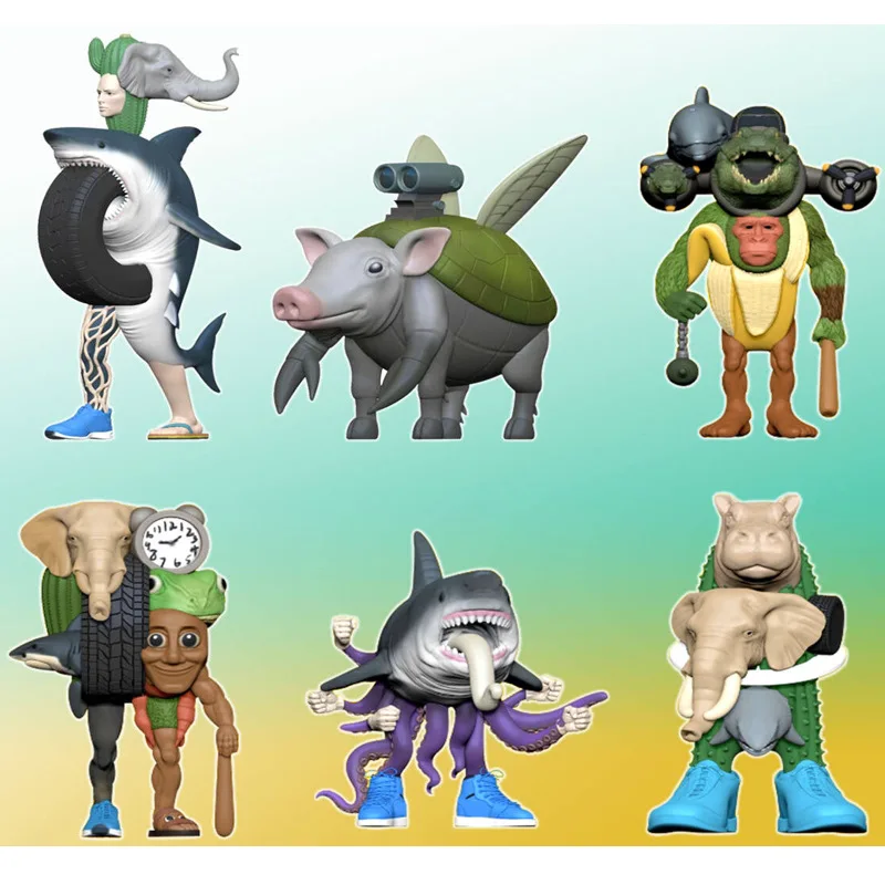 

Новый стиль Shimpanzini смешанная вместе Brainrot Tung Sahur Фигурка Игрушка Tralalero Tralala Фигурки Bombardino Crocodilo Bananini Dolls