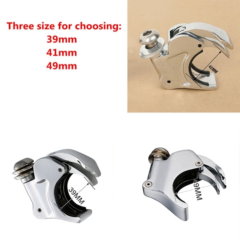 Front Fork 39/41/49mm Windshield Screen Clamp For Harley Dyna Sportster FXDB FXDL Street Fat Bob Wide Glide XL1200 883 Rod VRSCA