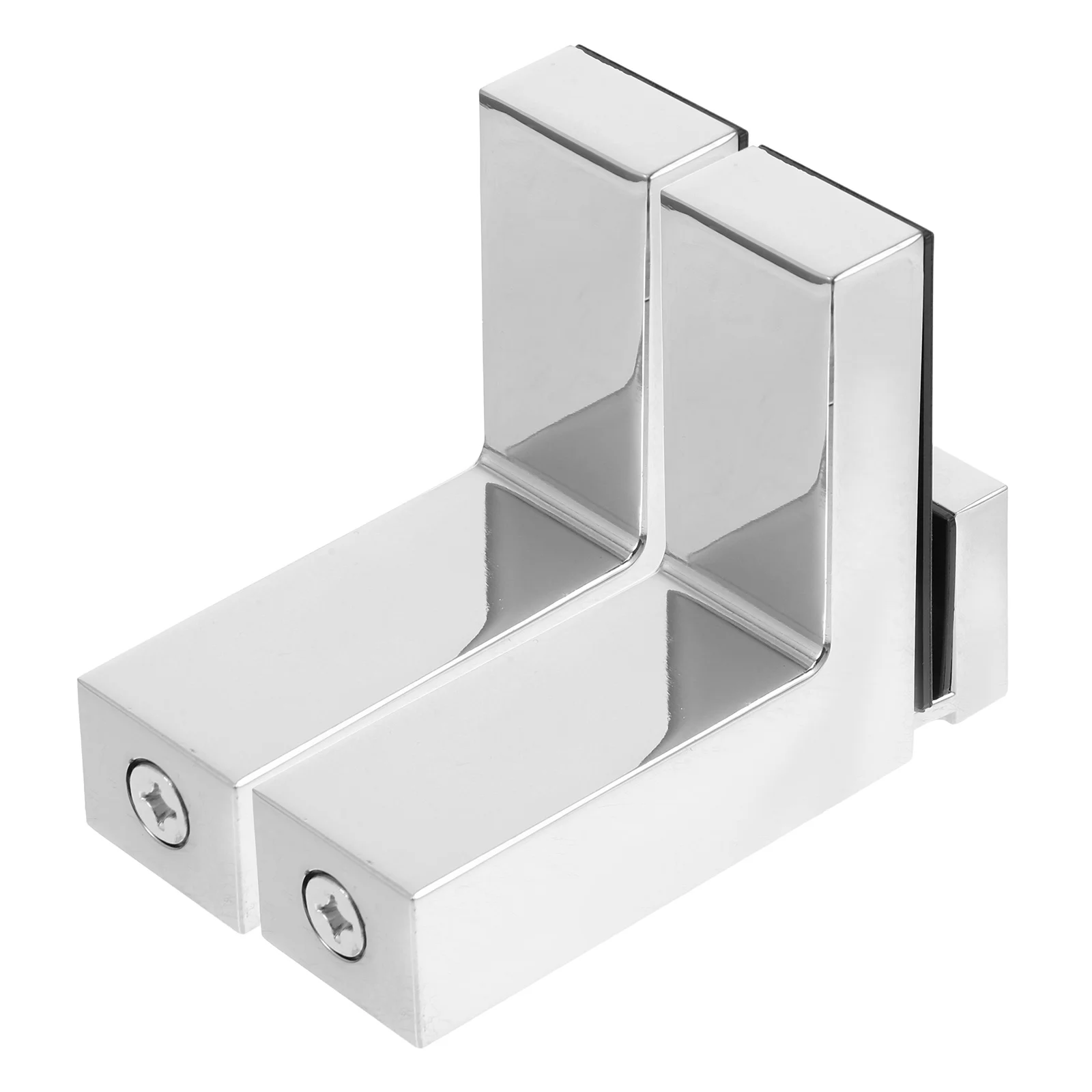 

2Pcs Adjustable Glass Shelf Brackets Zinc Alloy Floating Wall Mount Supports for 3-36mm Thickness Heavy Duty Shelf Clips Bracket