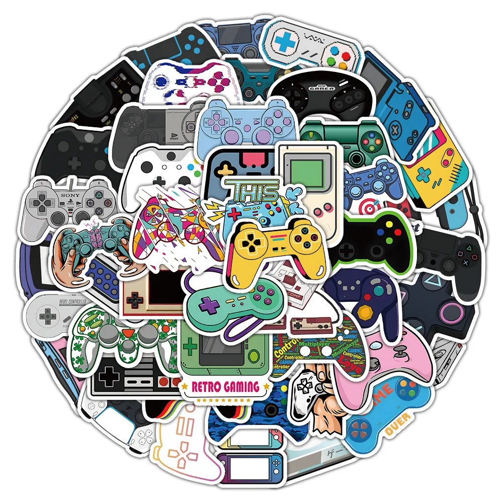 10/30/50pcs Gamepad การ์ตูน Graffiti สติกเกอร์คลาสสิกกันน้ําสมุดภาพแล็ปท็อปของเล่นเด็กรถจักรยานยนต์ ...