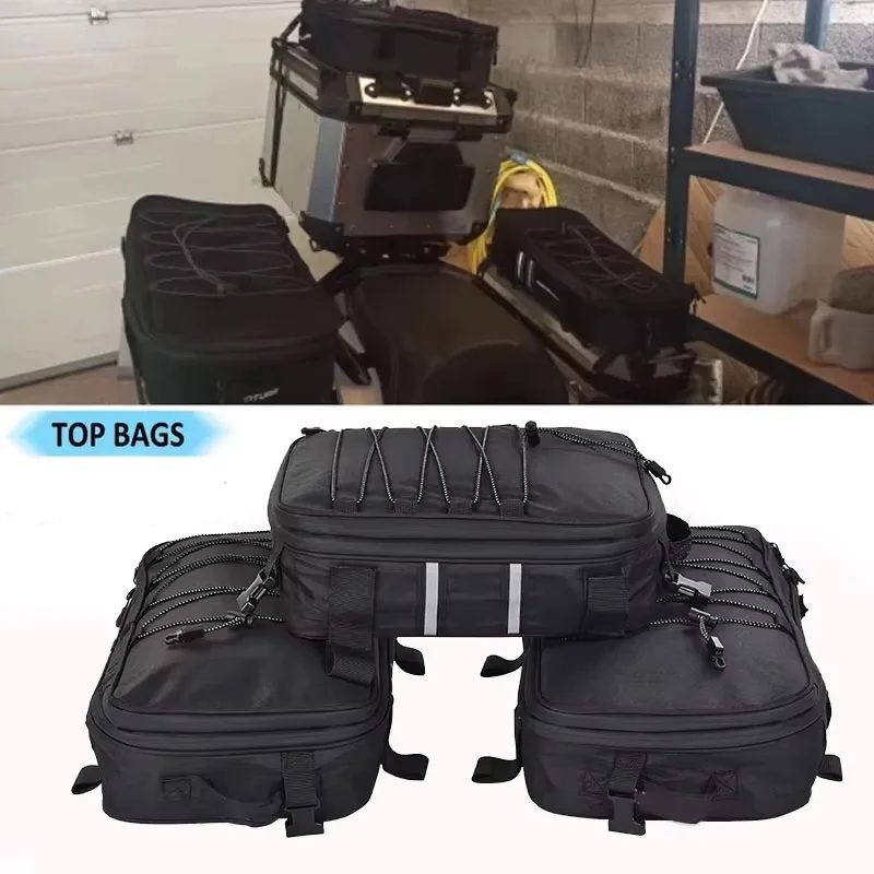 Motorcycle Saddlebag Top Bag For BMW R1250GS R1200GS LC ADV For Benelli TRK 502 X Side Case Panniers Luggage Storage Bags