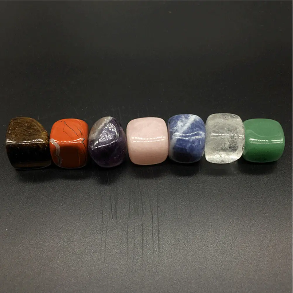 7Pcs Chakra Stones Set Crown Throat Heart Solar Sacral Root Chakra Healing Crystals for Balancing