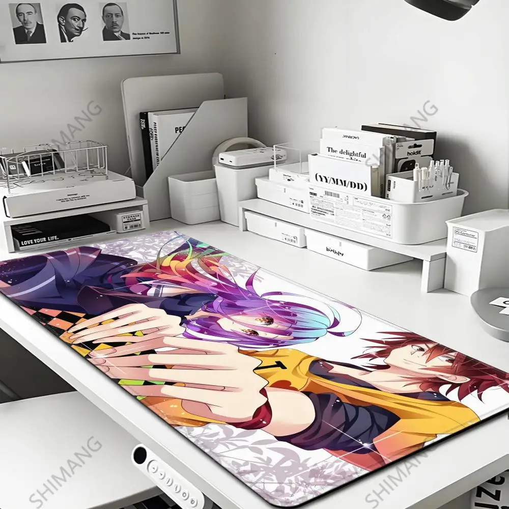 

Коврик для мыши XXL Большой коврик для клавиатуры No Game No Life Zero Sora Shiro Schwi Riku Shuvi Doura Коврик для мыши Аксессуар нескользящий HD-печать