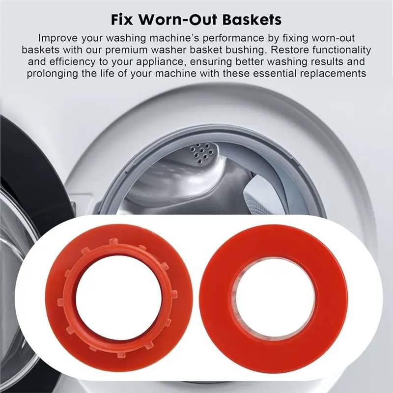 N83R Washer Basket Drive Hub Repair Kit 52719- Complete Replacement Set Featuring Drive Sleeves& Clips For Washing Machines