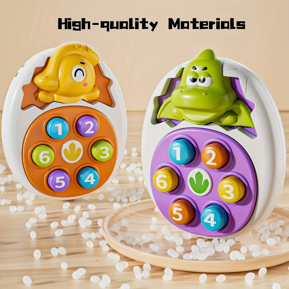 Dinosaur Press and Tap Enlightenment Toy -  No Electricity Needed, Perfect for Toddlers & Youngsters, Educational Gift