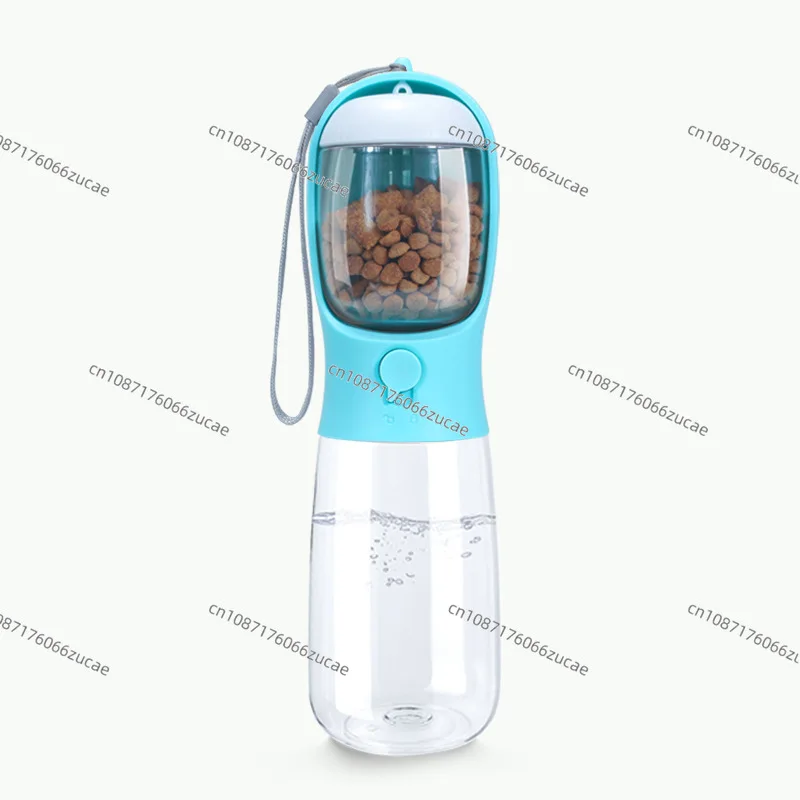 Bring A Rope When You Go Out Cat and Dog Water Food Cup Outdoor Two-in-one Water and Food Layered Pet Drinking Cup