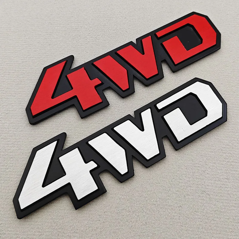 3D Metal Car Sticker Logo 4WD Fender Rear Trunk Emblem Badge For Wrangler Grand  Renegade Gladiator Commander Accessories