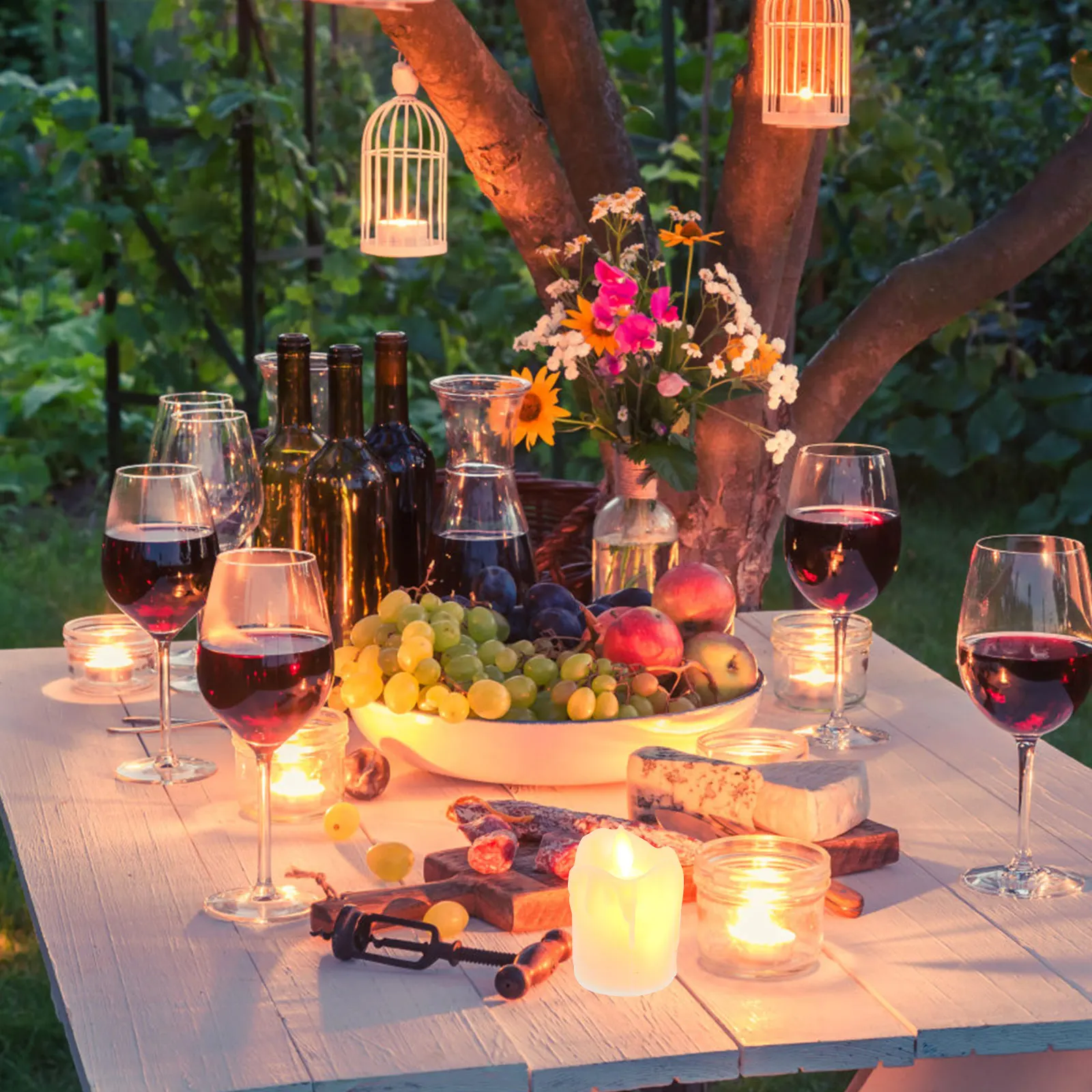 

12pcs Shaped Simulation Electronic Lamp Atmosphere Light Light Party Garden Wedding