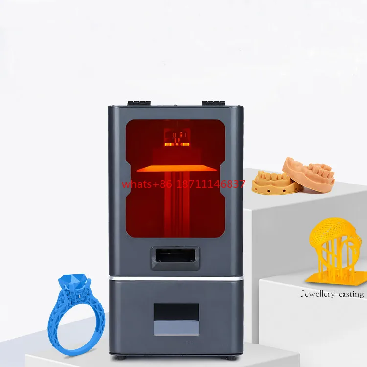 

HD 4K Low cost resin sla LCD 3D printer with ball screw and linear guide rails for dental jewelry toys