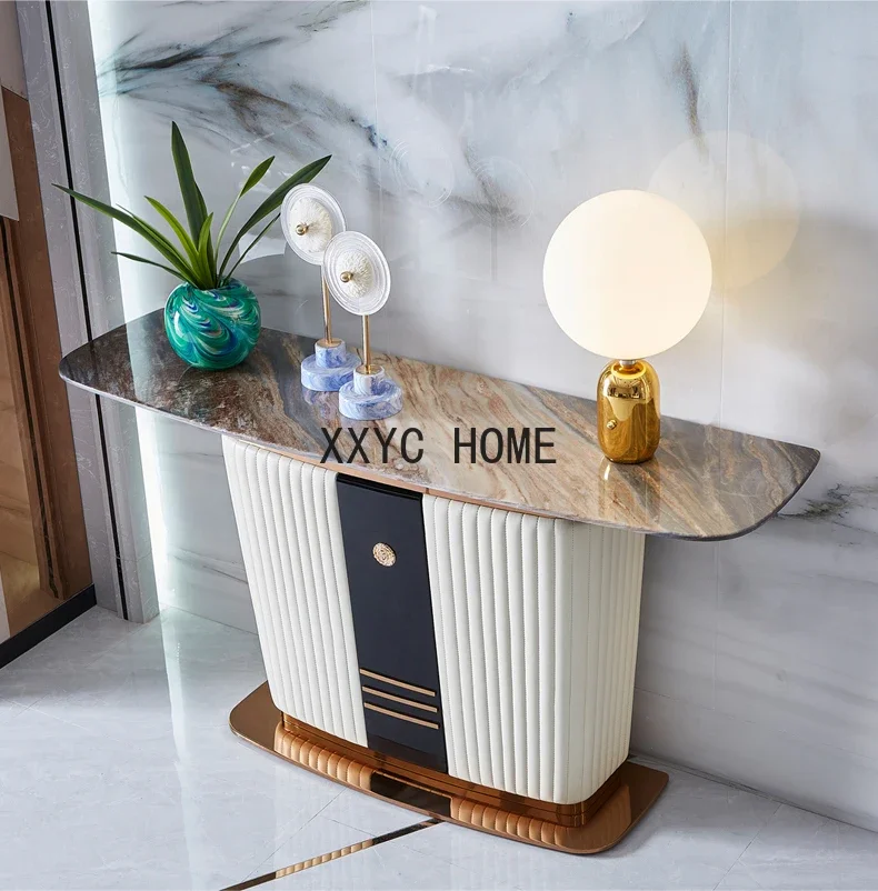 LBX Italian-Style Light Luxury Ultra-Thin Shoe  Modern Simple Home Marble Stone Plate ShoeEntrance