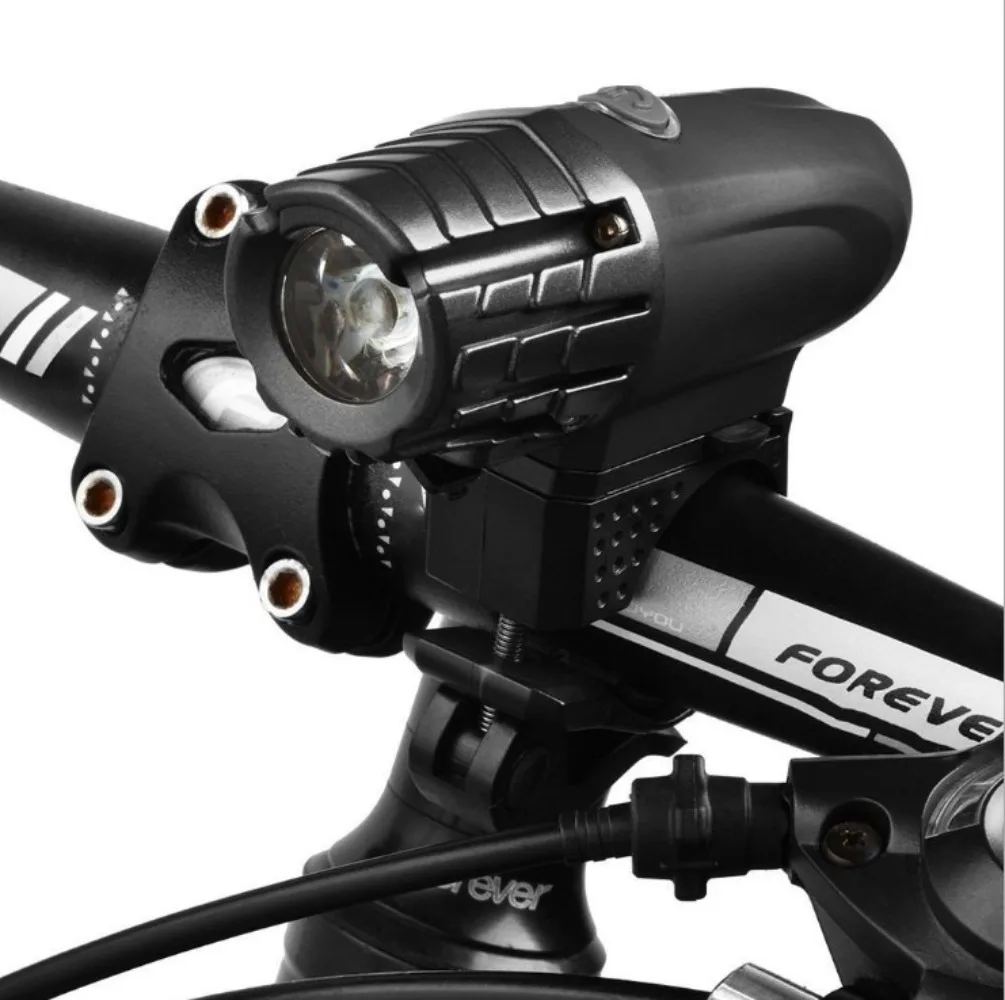 Bike Headlight LED Warning Light Tail Riding Gear Bike Light USB Charging Highlight Mountain