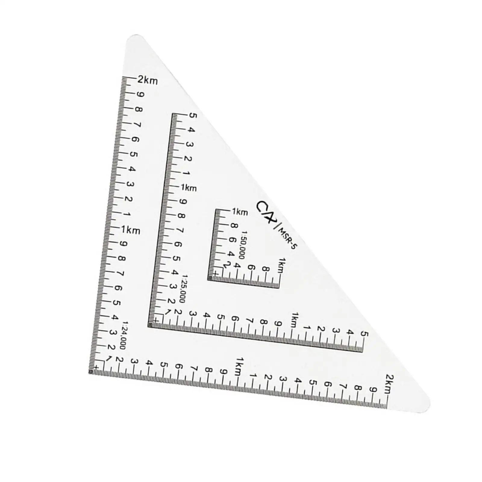 Triangle Protractor Map Reading Geographic Coordinate Ruler Acrylic Maptool Learning for Utm, Usng, Mgrs Coordinates Map Reading