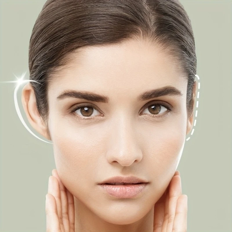 18Pcs Ultra Thin Silicone Elf Ear Stickers, Invisible Traceless Ear Lifter Corrector, Face Shaping for Cosplay, Unisex