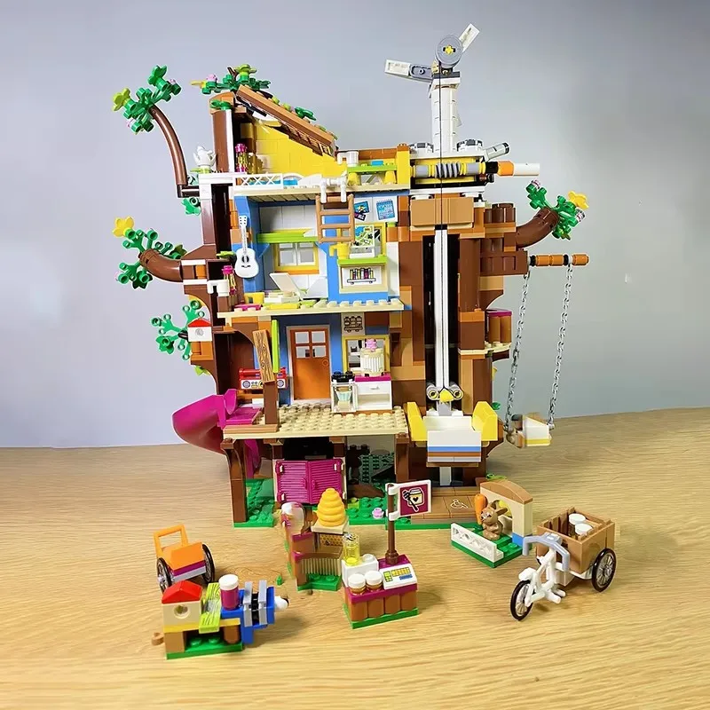 1114 pezzi creativi amicizia albero casa blocchi di costruzione architettura mattoni da costruzione giocattoli regalo per bambini ragazza o ragazzo