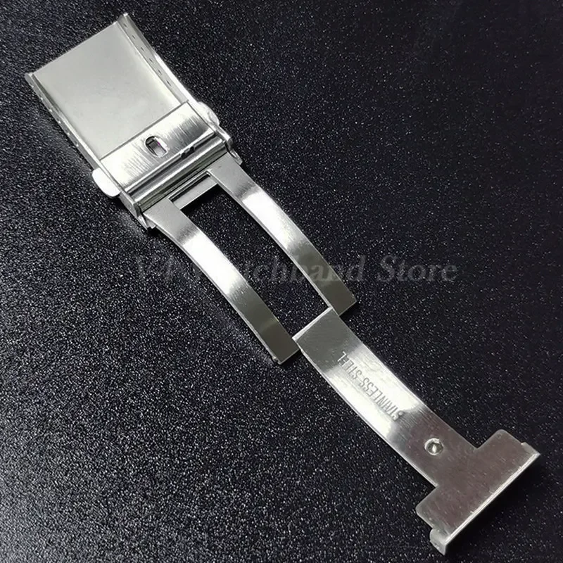 New Extended Folding Watch Buckle for Seiko18mm 20mm 22mm High-grade Luxury Diver Solid Steel Double Snap Buckles Clasp