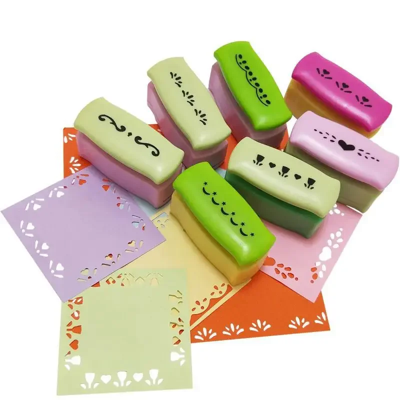 

Paper Puncher Beautiful Pattern Hollow Out Tools Student DIY Paper Art Accessories Random Color