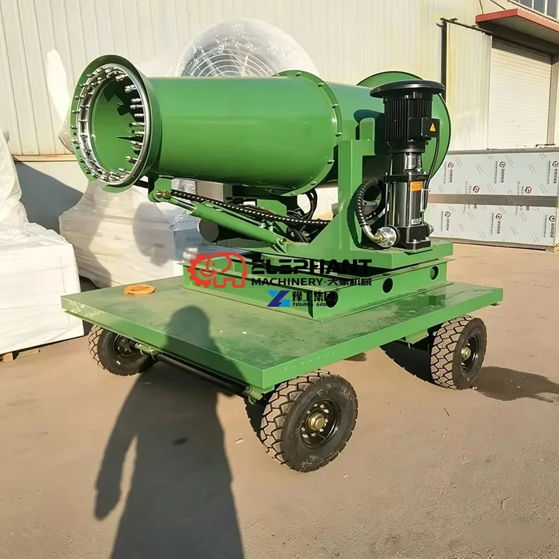 2026 Remote Control Dust Suppression Fog Cannon Machine High Pressure Mist Spraying Environmental Protection Machinery