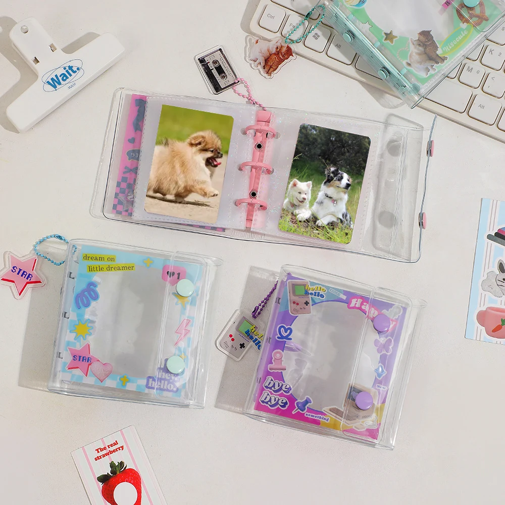 Álbum de fotos de 3 pulgadas, carpeta de búsqueda de estrellas, Idol coreano, soporte para sesión fotográfica, libro de colección de cuenta de mano, álbumes, 10 páginas interiores