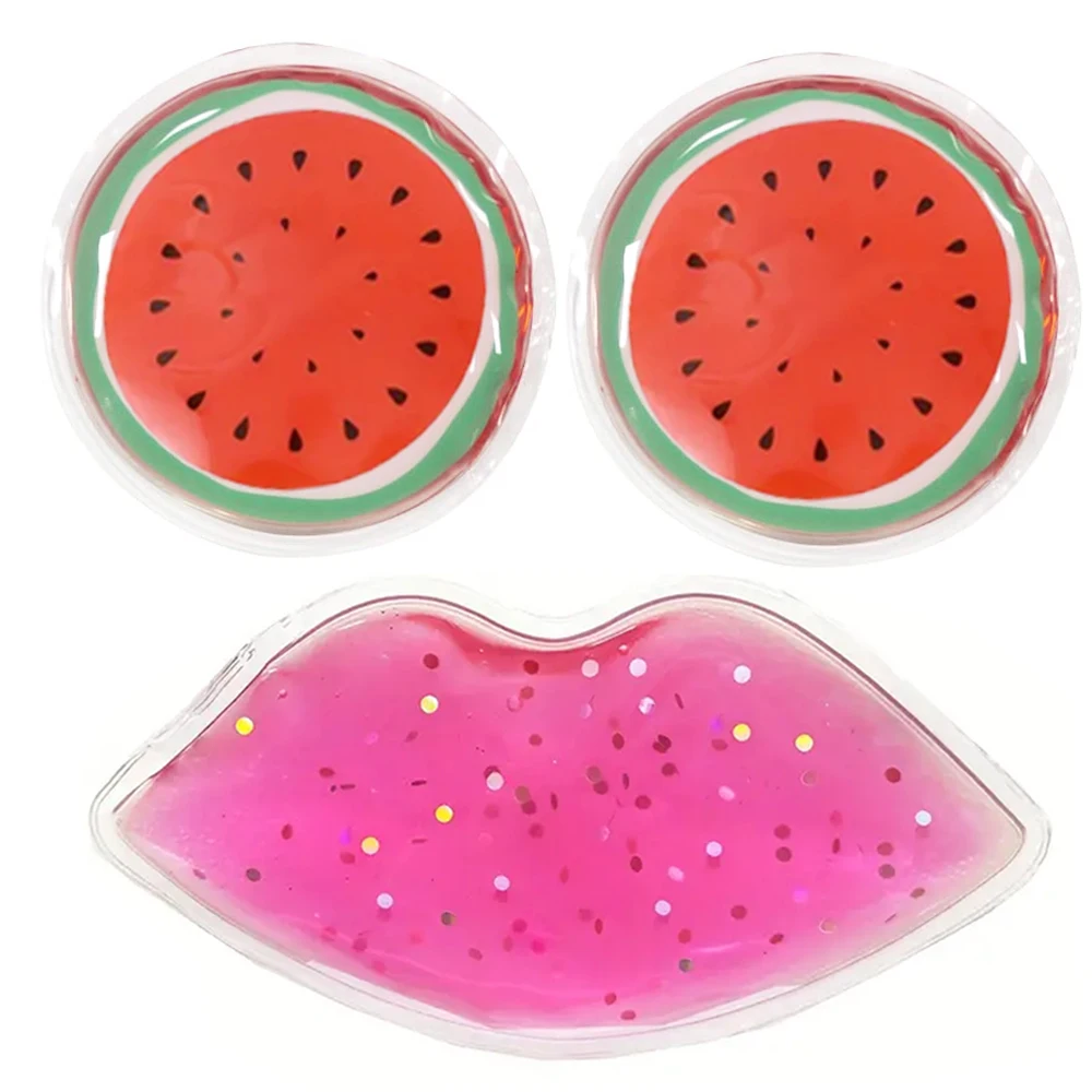 Gel Eye Ice Pack & Lip Ice Pack Facial Care Cooling Eye Masks Hot & Cold Compress Puffy Eyes Migraine Puffiness Skin Care Tools