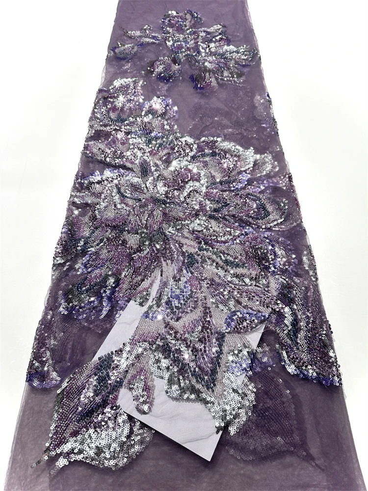 

Африканская нигерийская кружевная ткань с тяжелыми бусинами, французская сетка с блестками, кружевная ткань 2021, высокое качество, кружевное платье для свадебной вечеринки, шитье