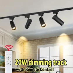 Dimmable Track Light Ceiling Rail Lighting Track Lamp Set 20W Spot Led For Bedroom Lighting Clothing Shop Home Led Rail lights