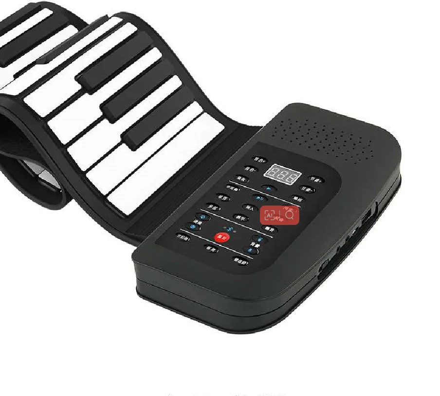 88 Key Professional Silicone Piano Hand Roll Piano, Soft Folding Portable Electronic Piano