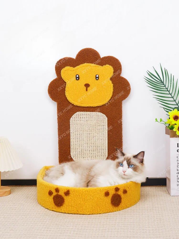 Cat Scratch Board Cat Nest Integrated Wall Vertical Detachable Wear-Resistant Anti-Scratch Sisal Non-Chip Grinding Device Cat