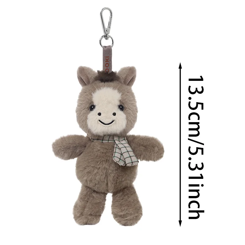 Kawaii Puppy Plush ของเล่นการ์ตูนม้า Fox สุนัขกระต่ายกบแกะลิงหมูตุ๊กตา Plush พวงกุญแจกระเป๋าจี้ของขวัญเด็ก