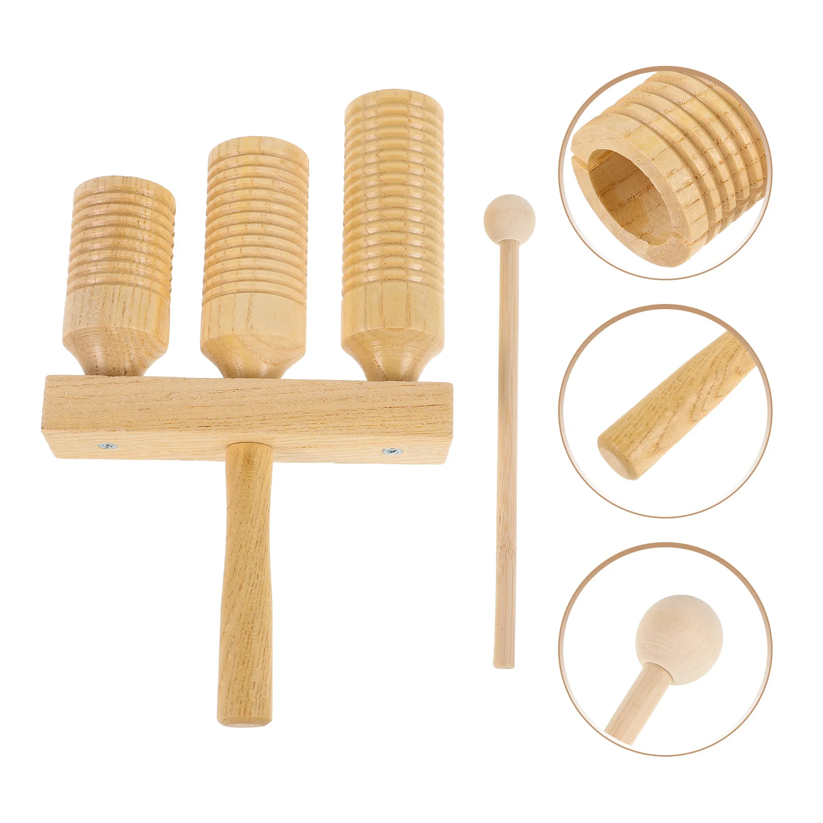 

1 Set Wooden Guiro Percussion Instrument Kids Musical Hand-Eye Coordination Preschool Learning Rhythm Stick Multi-Scene Use