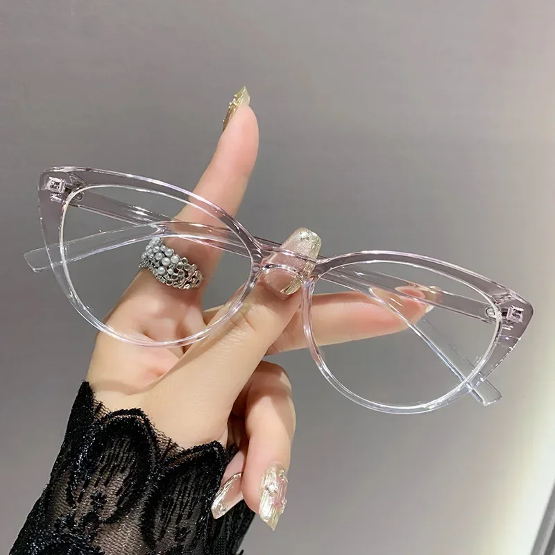 Anti Blue Light Fashionable and Simple Middle-aged and Elderly Reading Glasses Retro Cat Eye Men's and Women's Reading Glasses