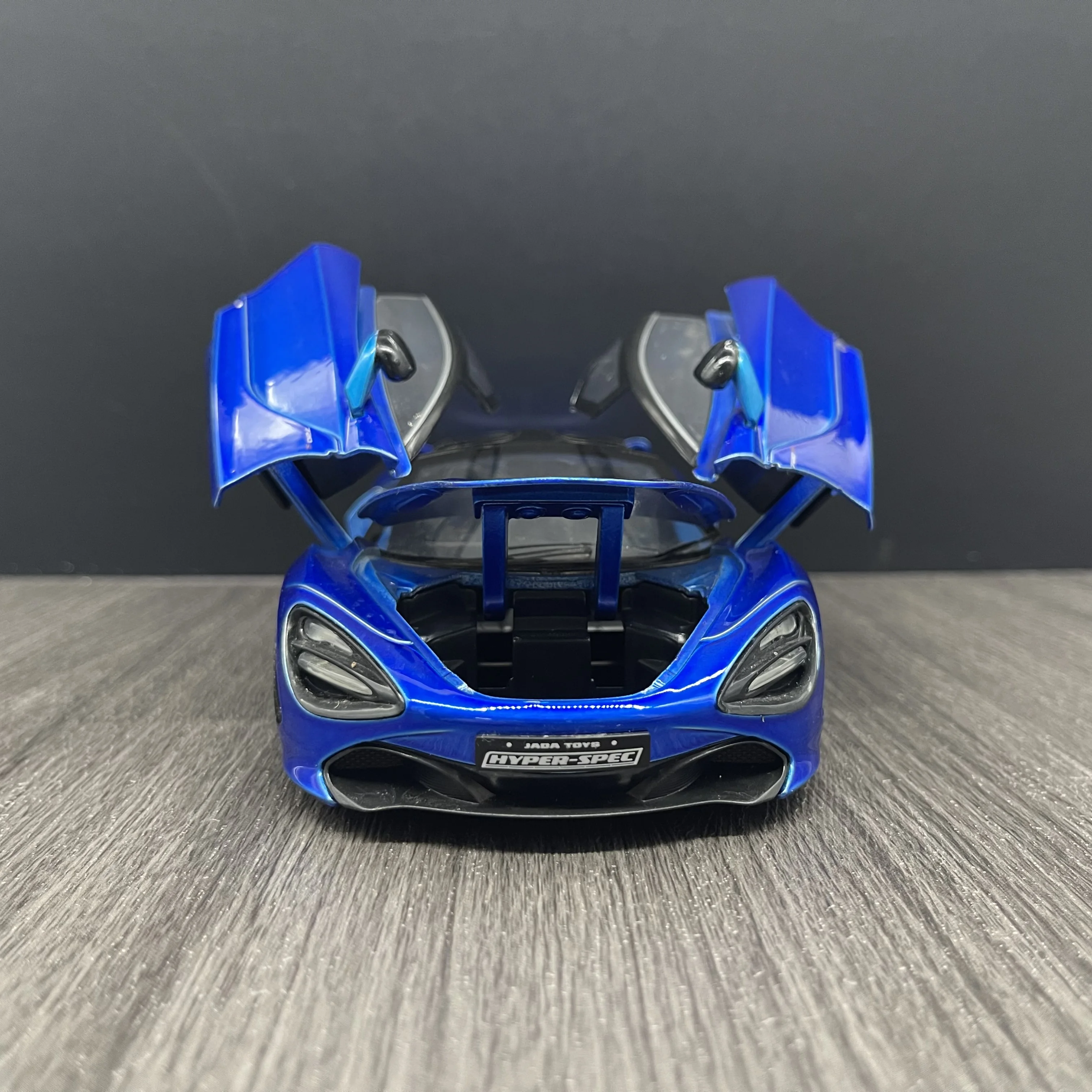 Jada Toy McLaren 720S Blue and Dark Blue with Black Top 1/24 Diecast Model Car Toys for Kids and Adults