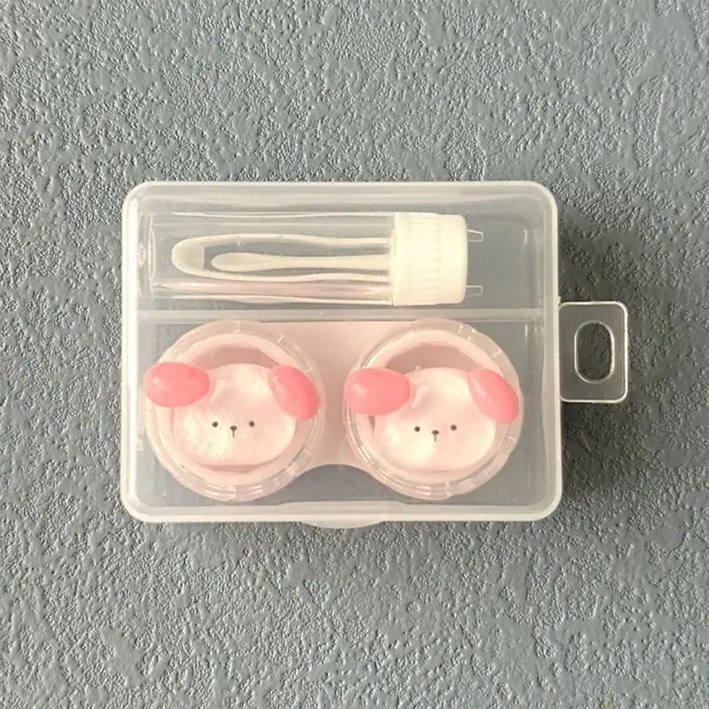 2026 New Portable Contact Lenses Travel Case Storage Box with Tweezers Application Tool