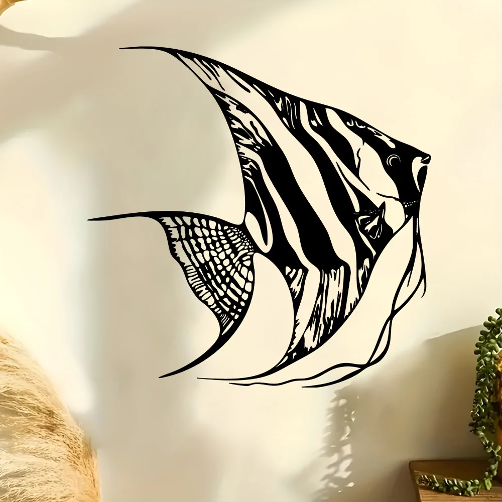 Nautical Coastal Rustproof Aluminum Wall Art 1pc Waterproof Durable Metal Fish Decor for Bathroom Garden Fence Indoor Outdoor