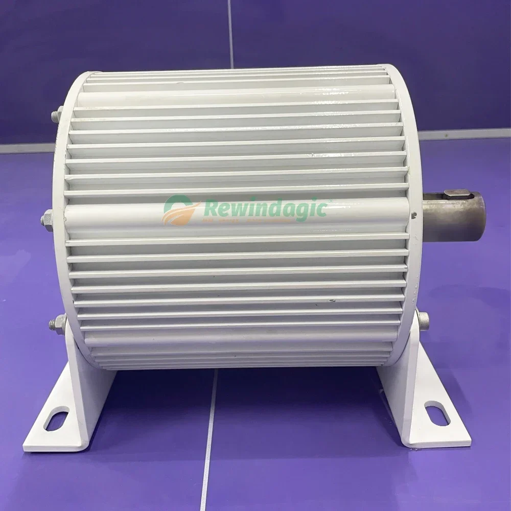 20000W generator 48V 96V 220V low-speed three-phase gearless permanent magnet AC water conservancy and wind power gearless motor