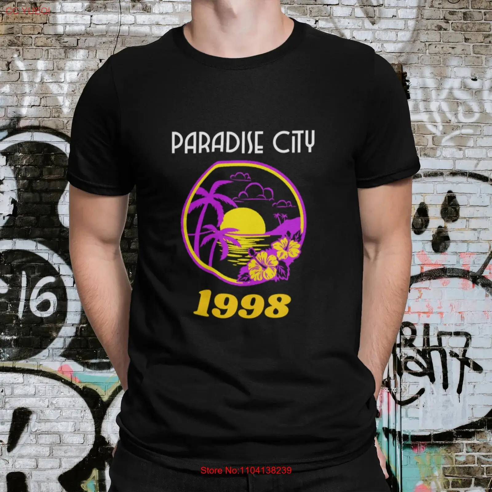 Paradise city 1998, retro style t-shirt, streetwear shirt