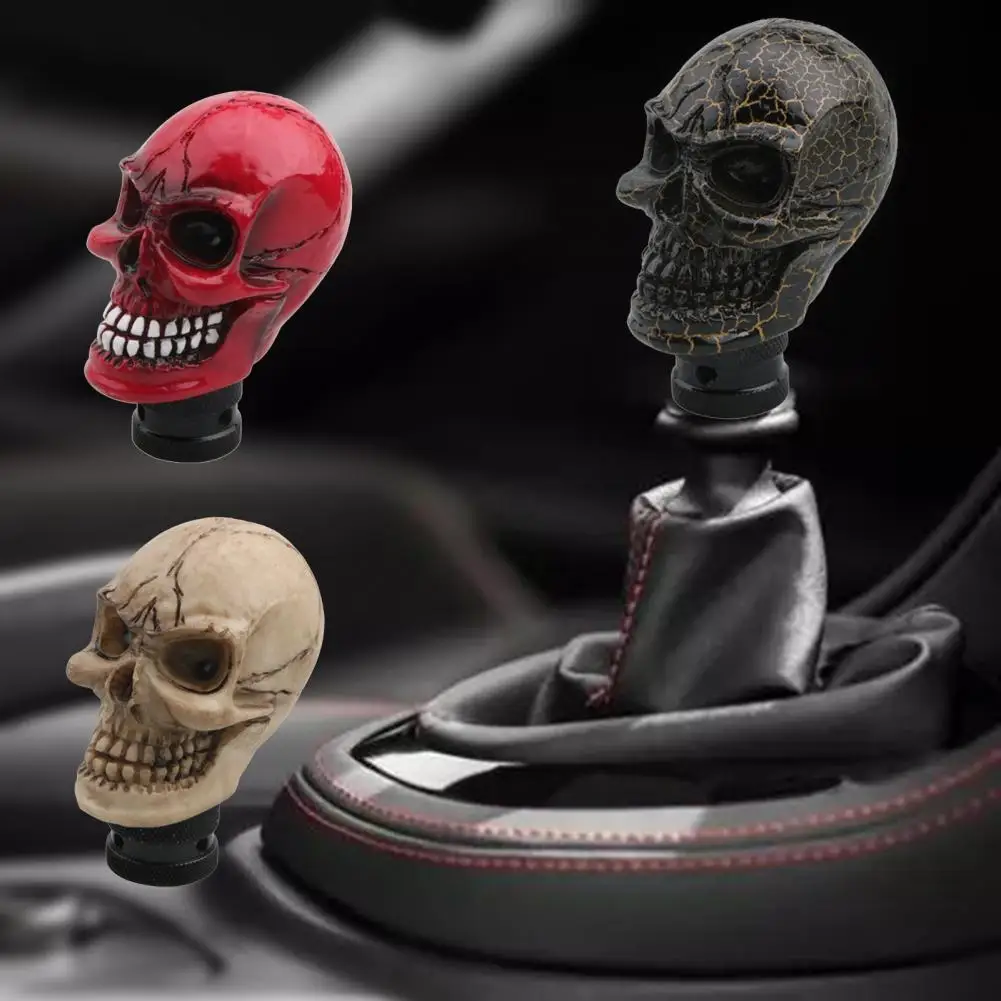 Skull Gear Shift Knob Skull Car Modified Manual Gear Shift Knob Resin Transmission Shift Lever Knob Car Accessories