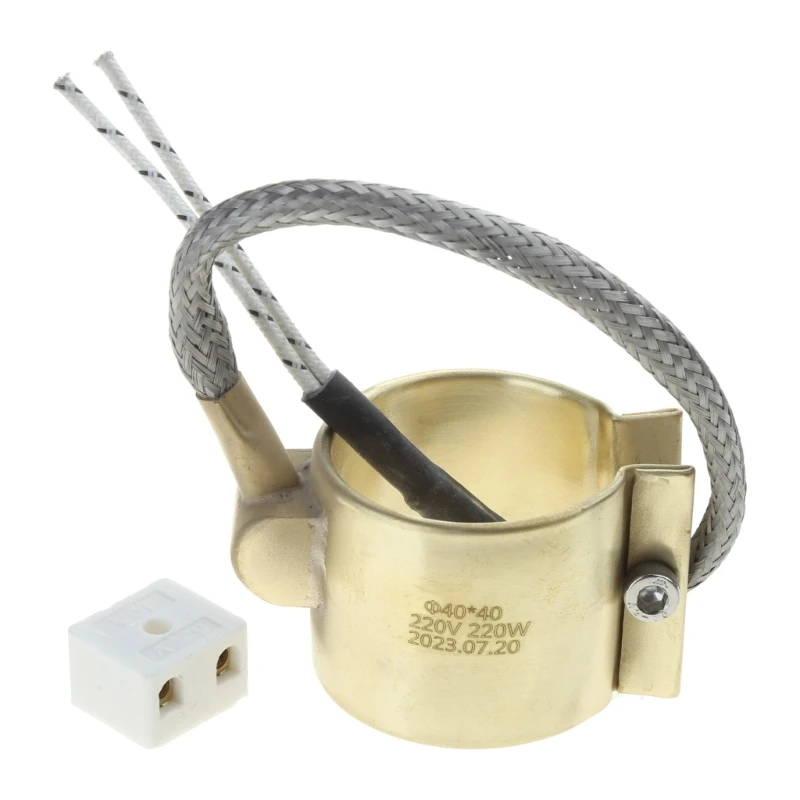 Elemento de anel de aquecimento elétrico para máquina de moldagem por injeção, aquecedor de bandas, totalmente fechado, bocal, Dropshipping, 400W