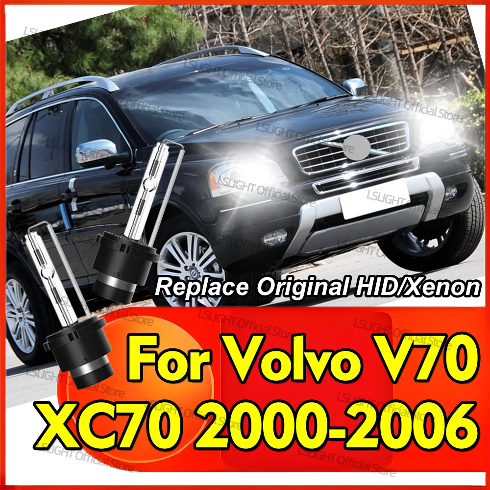 

2x ксеноновые лампы HID D2 D2S 6000K 8000K 10000K для фар, 35 Вт, DC 12V, для Volvo V70 XC70 2000-2006