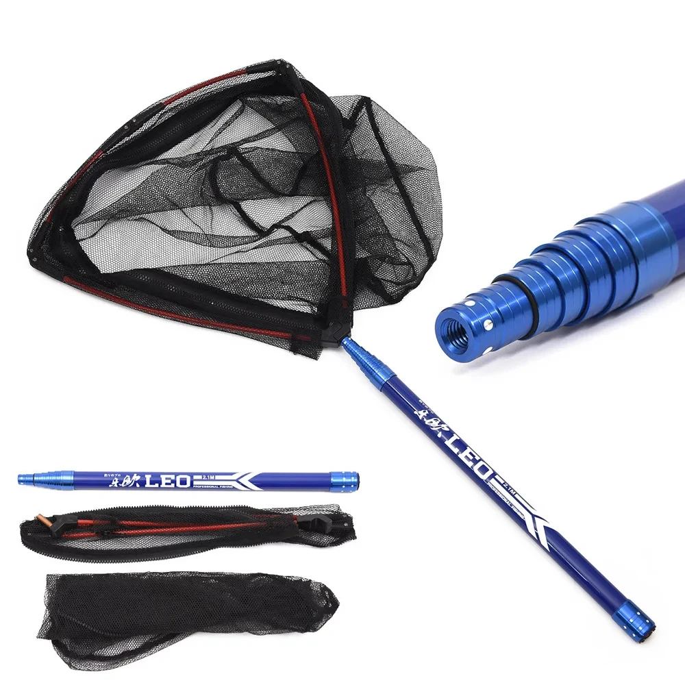 rede-de-pouso-de-pesca-telescopica-leve-210cm-liga-de-aluminio-peixe-com-alca-telescopica-extensivel-equipamento-de-pesca-de-carpa