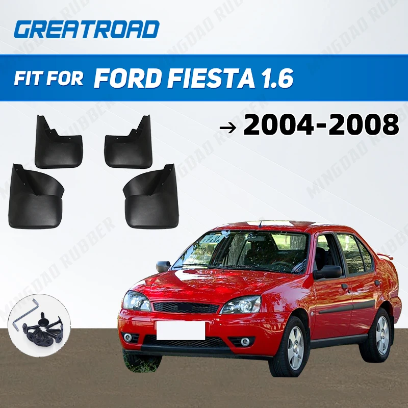 

For Ford Fiesta 1.6 2004 2005 2006 2007 2008 Mudflaps Splash Guards Mudguards Mud Flaps Fender car Accessories