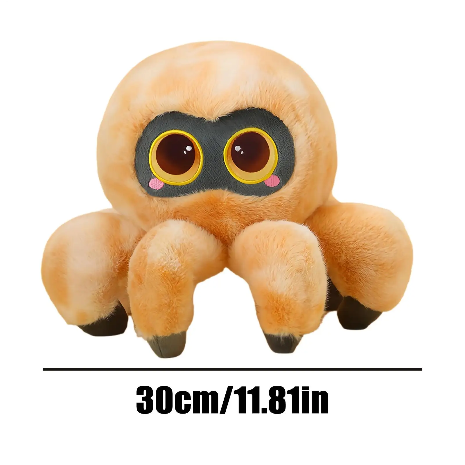 Für Big-Eyed Spider Spider Plüsch 11,8 Zoll Big-Eyed Spider Dekor Halloween Stofftier für Kinder Erwachsene Kinderzimmer Schlafzimmer