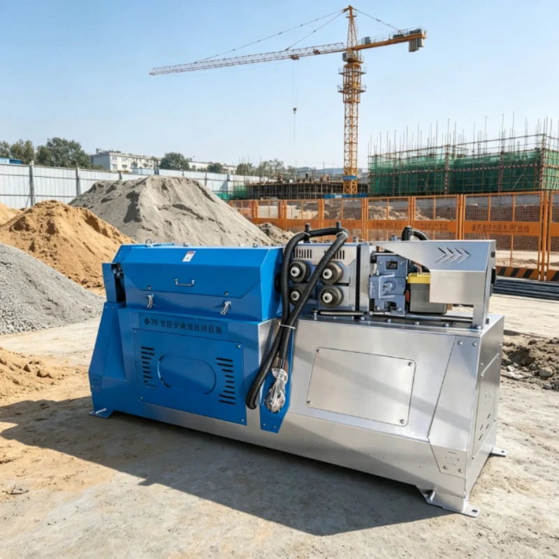 Full Auto Intelligent Wire Rod Straightening Cutting Machine Low Noise Stable Operation Engineering Rebar Machine