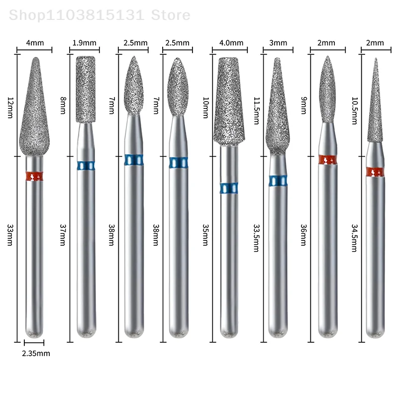 10-teiliges Nagellack-Kopf-Fräser-Set, verwendet für Nail Beauty Entgratungsgel abgestorbene Haut, Zubehör für automatische Poliermaschinen