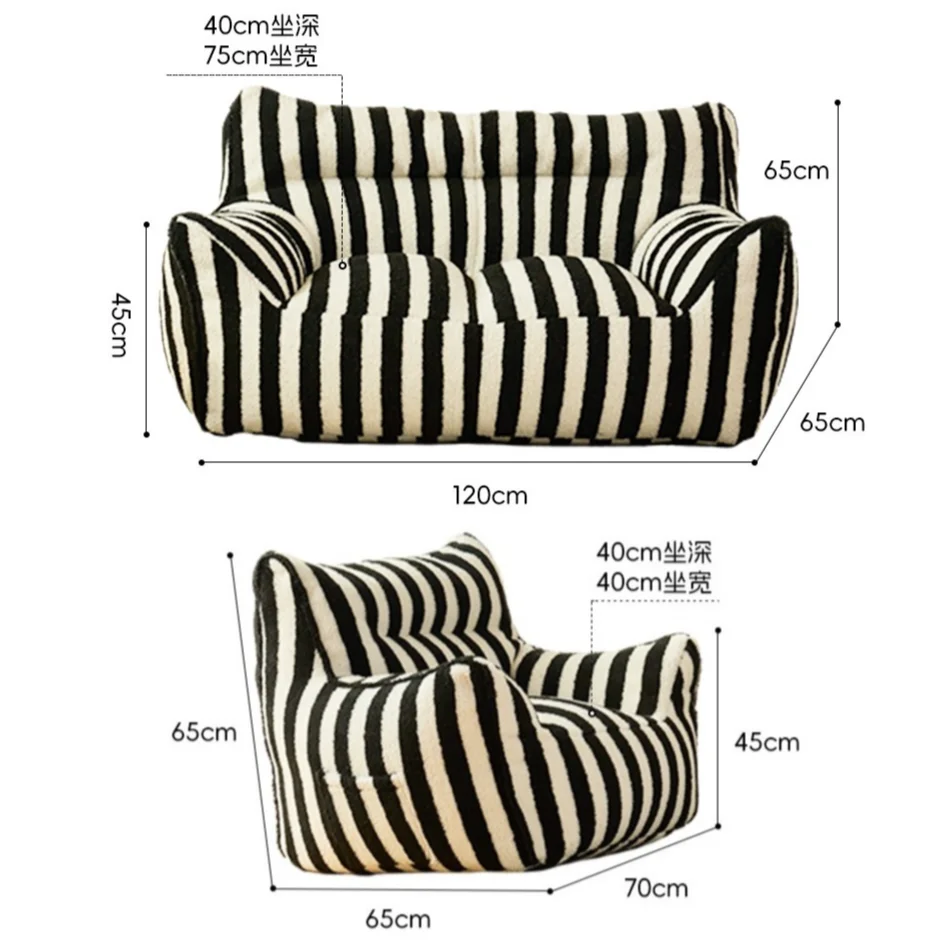 

Lazy Sofas Tatami Household Double Sofa Reclining and Sleeping Single Balcony Leisure Small Apartment Sofa Living Room Furniture