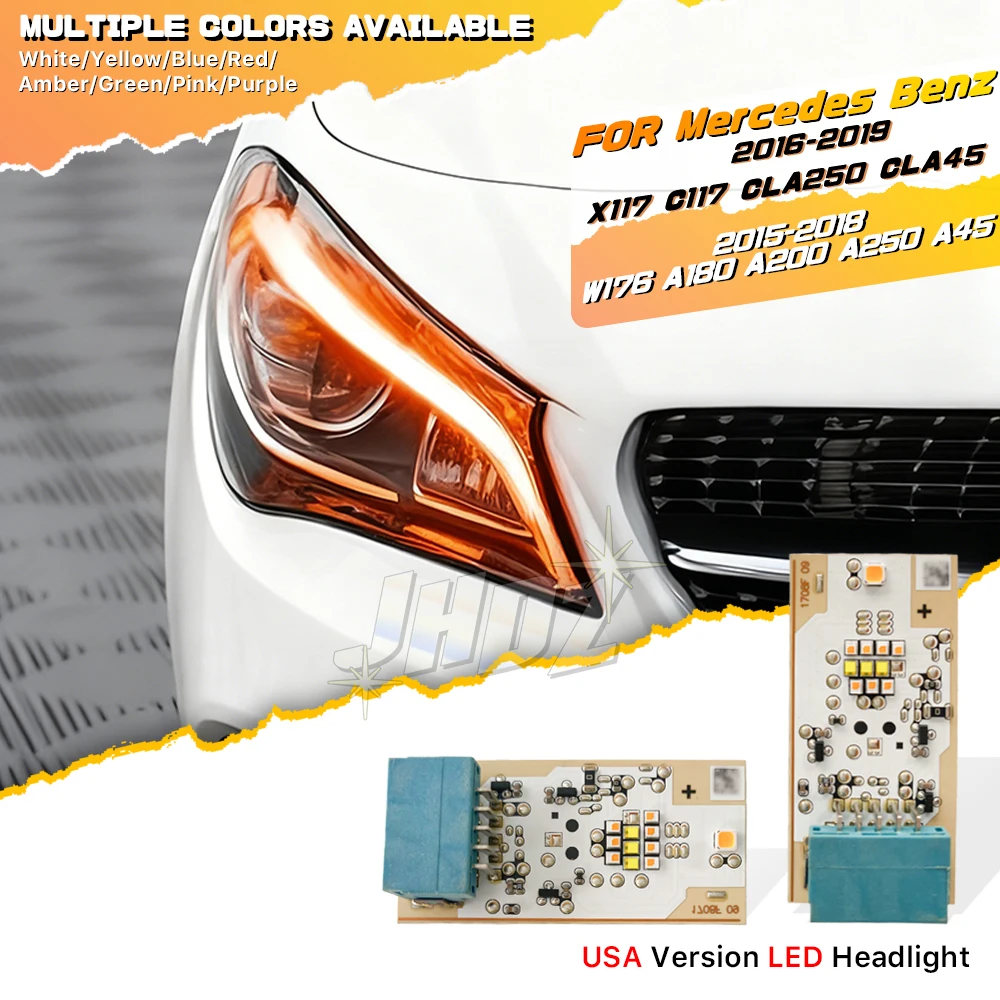 

Blue Daytime Running Light Turn Signal Light Source For Mercedes Benz CLA C117 X117 GLA 200 180 250 DRL LED Boards A1769066500