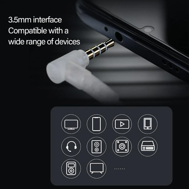 Серебряные наборы 3,5 мм звуковой шнур со встроенным чипом ЦАП и двумя микрофонами .h05a