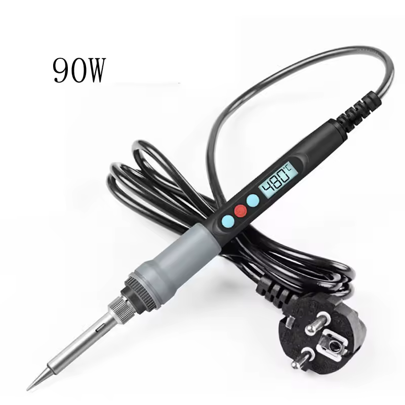 90W Electric Soldering Iron Adjustable Temperature Digital LED Display Electronic Welding Repair Tools Solder Tin Iron Tips