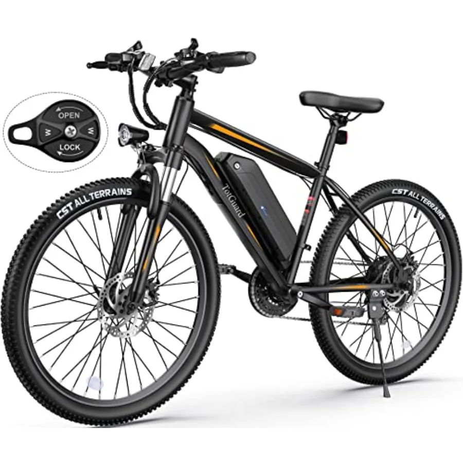 

Electric Mountain Bike for Adults: 500W Motor, 27.5'' Aluminum Frame, Black, 48V 499WH Removable Battery, 55-Mile Range, 19.8MP