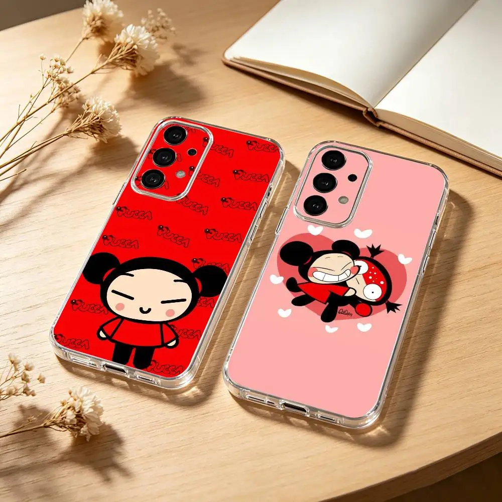 Cartoon P-Puccas Garus phone Case For Samsung S25,24,21,22,23,30,Ultra,20,Plus,Fe,Lite,Note Transparent Cover
