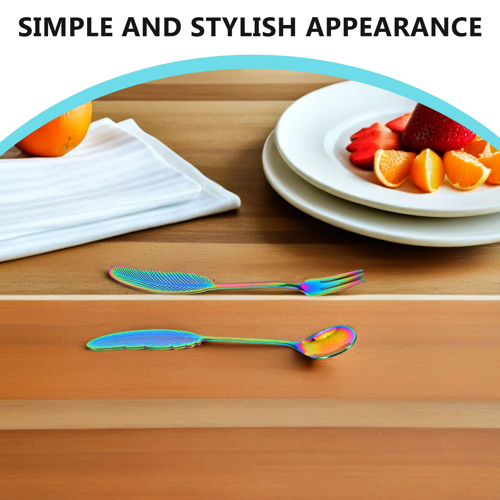 

1Set Creative Stainless Steel Mini Fork and Spoon Set Coffee Dessert Fruit Tea Spoons Wedding Party Favor Mini Spoons and Forks